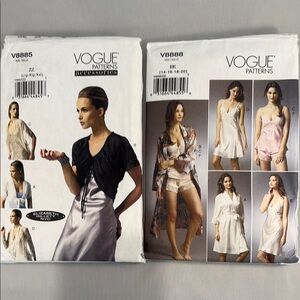 Vogue Sewing Patterns- Bundle of 2 Uncut
